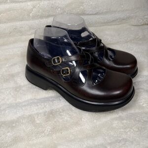 ❌SOLD❌Dansko Myla Mary Jane Shoes Brown Women’s EU 38 US 8 Y2K Platform Chunky